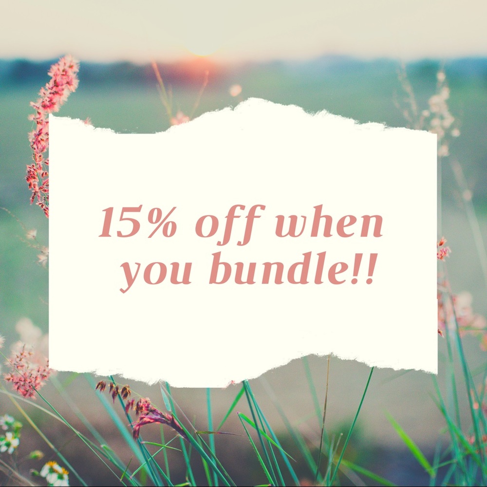 15% when you bundle 3 items!